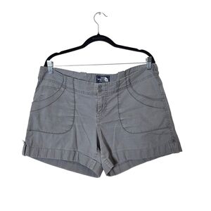 The North Face Ripstop 4.5" Shorts 14 Gray Cuffed Hiking Trail Camping Outdoors